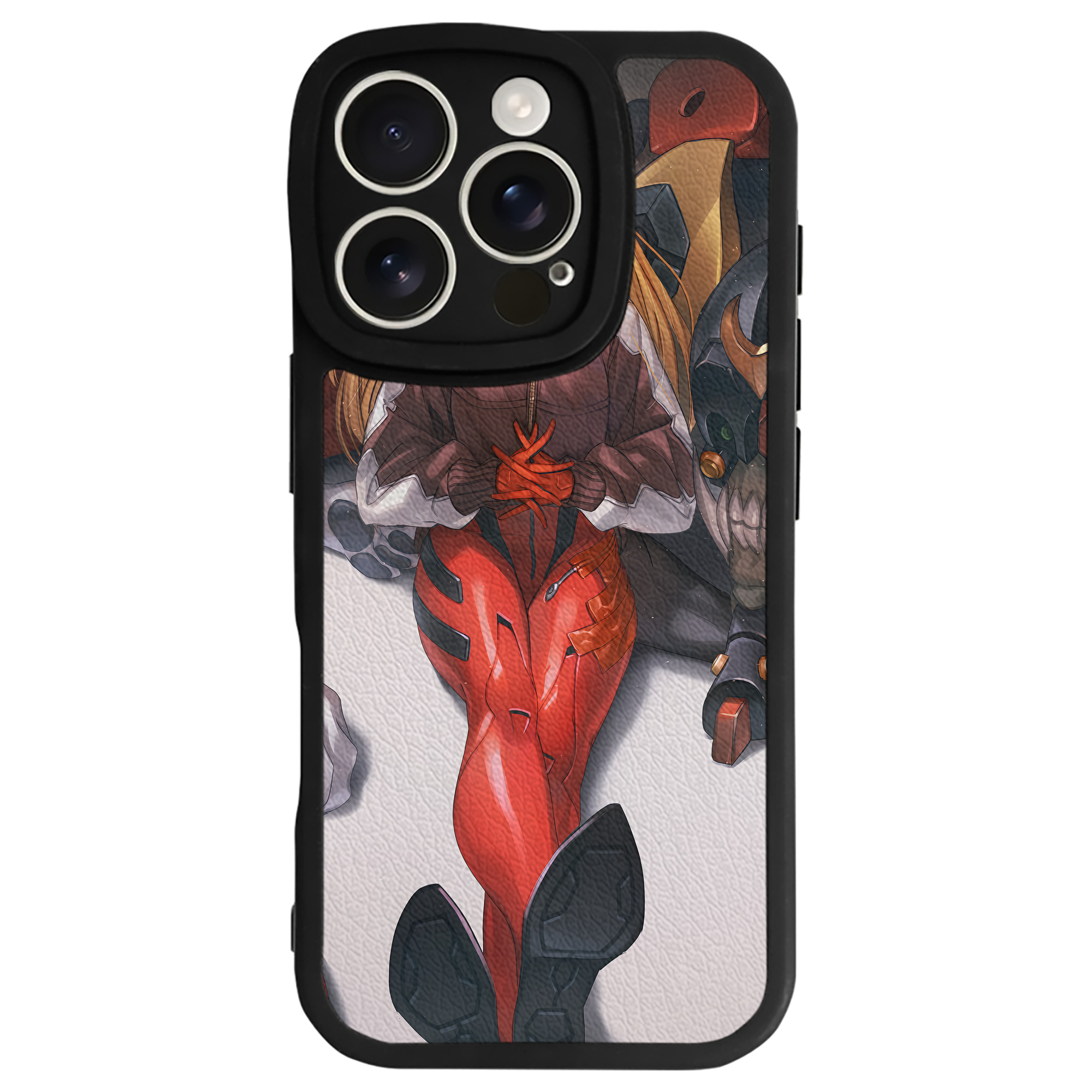 （画像用） EVA 新世紀エヴァンゲリオン 【iPhone 16シリーズ対応】シリコンスマホケース（レザー調） 材質：シリコン